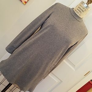 J. Jill Pure Jill heather grey knit tunic
